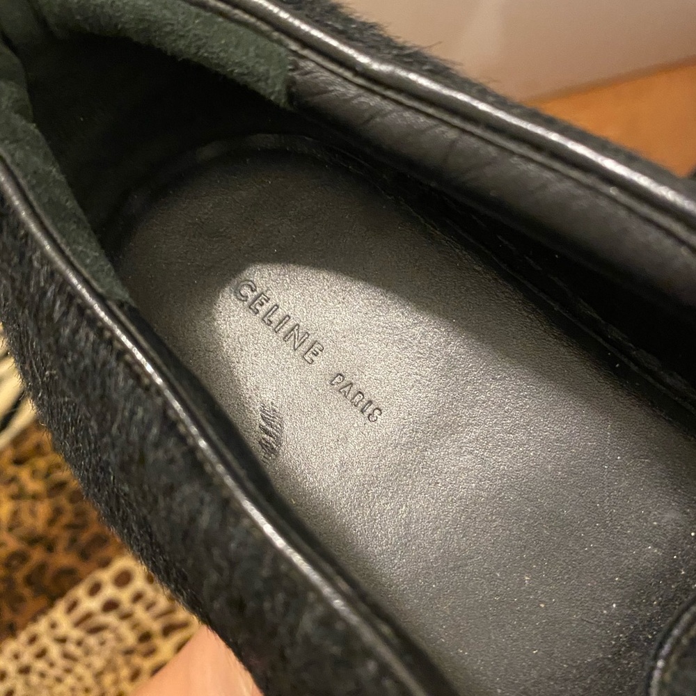 Celine Black and White Slip-On Sneakers - Picture 3 of 11